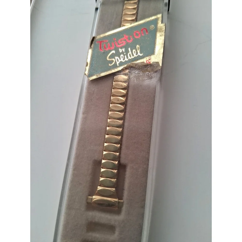 NOS VTG SPEIDEL Lot of 3 Ladies Goldtone Watchbands RARE HTF Originals 3 styles